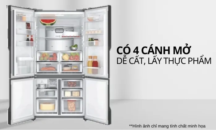 Thiết kế 4 cánh thời thượng, dễ lấy đồ X2